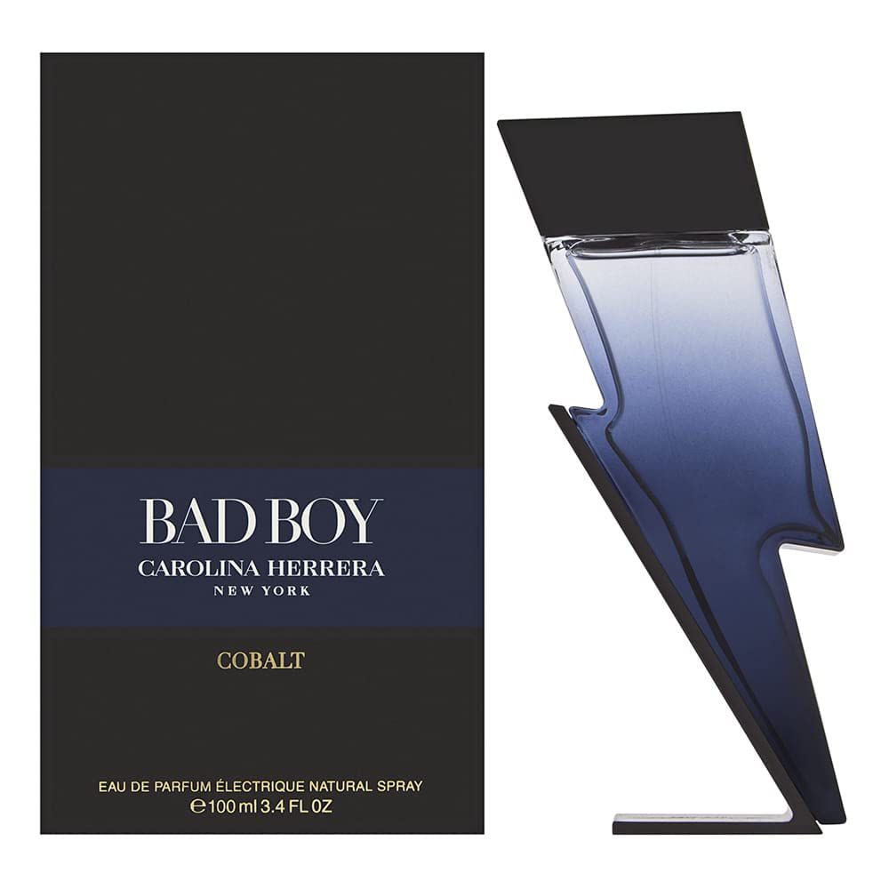Perfume de cobalto Bad Boy de Carolina Herrera