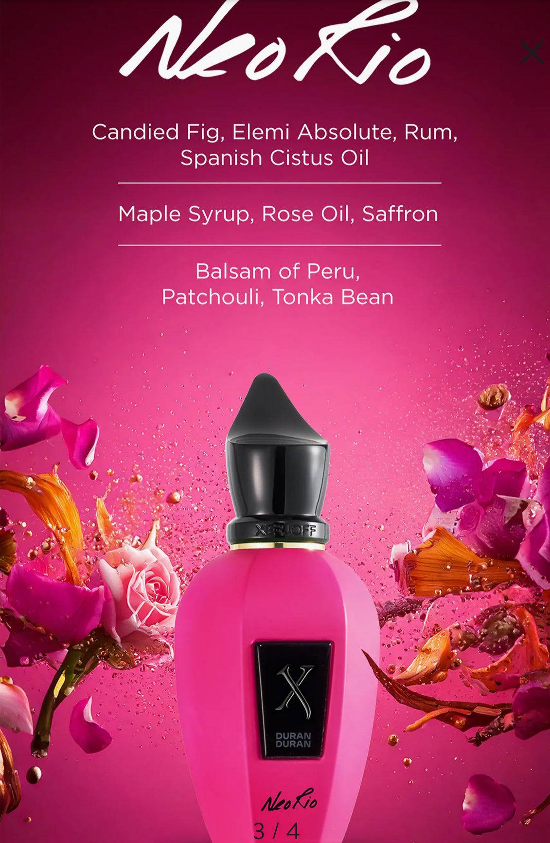 XERJOFF BLENDS NEORIO PINK DURAN PARFUM 1.7 50 ML CAJA TESTER